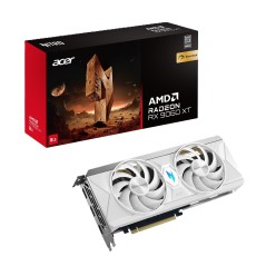 Acer Nitro Radeon RX 9060 XT OC 8GB White Edition - Ultimate Gaming Performance with AMD GDDR6 Technology!